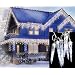 Set of 8 LED Clear White Dripping Icicle Shape Christmas Lights - White Wire