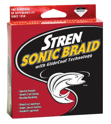 Stren Sonic Braid Superline Spools (Clear/Blue Fluorescent, 1500 Yards/14-Pound)