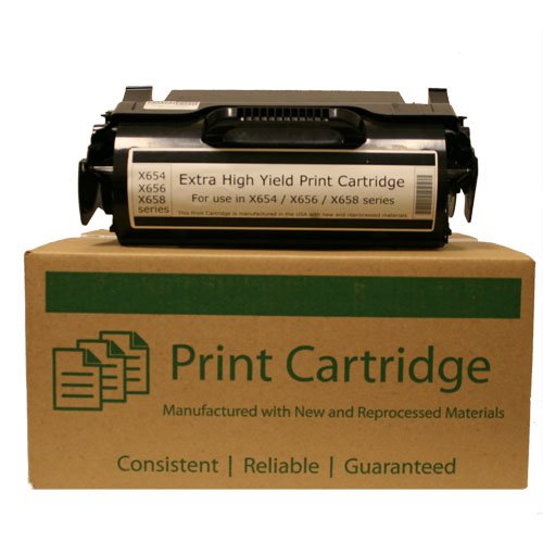 Lexmark X654 X656 X658 Toner X654X11A - Extra High Yield 36K Compatible Toner Cartridge replaces X654X11A