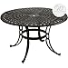 Windham Castings Scroll Dining Table With 48 Inch Round Woven Table, White
