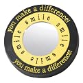 You Make A Difference! Mirrored Paperweight - Blue