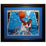 Dwight Howard Autographed Orlando Magic (White Jersey Horiz) Deluxe Framed 16x20 Photo - PSADNA