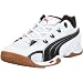 PUMA 184080 08 Vibrant V, Herren Sportschuhe - Indoor, Weiss (white-black-high risk red 08), EU 43, (UK 9)