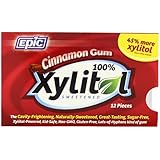 Epic Dental 100% Xylitol Sweetened Gum, 12 Count (Pack of 12)