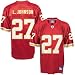 Image of Reebok NFL Equipment Kansas City Chiefs #27 Larry Johnson Red Replica Football Jersey