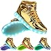 Christmas Gift: Cool High Top LED Shoes LED Light Up Sneaker & 7 Color Light & USB Charger
