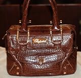New Brown Crocodile Chopard Bag