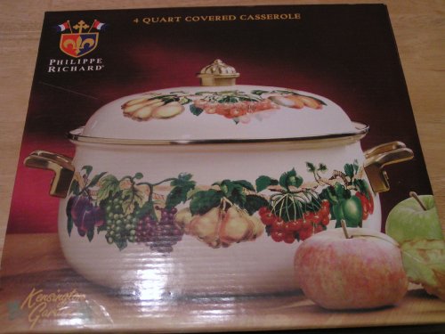 Philippe Richard 4 Qt Covered Casserole, Kensington Gardens Pattern