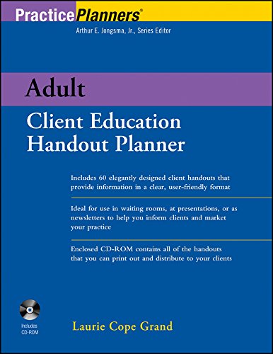 adult client education handout planner