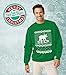 TeeStars - Bear + Deer = BEER Ugly Christmas Sweater Funny Sweatshirt