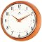 Retro Orange Metal 9.50" Wall Clock