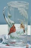 Winter Birds Pitcher
