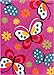Well Woven 09304 StarBright Daisy Butterflies Modern Abstract Pink 3
