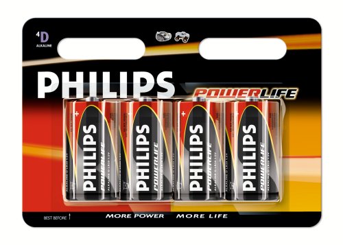 Philips Power Life Batterie D Mono 4er Pack