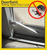 Deerfield Sliding Glass Door Deadbolt Lock (Aluminum Frame)