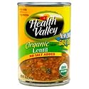 Health Valley Lentil Soup No Salt Added, 15 Ounce Cans (Pack of 12)