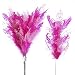 Package of 12 Bright and Soft Pink Curly Sparkling Feather Sprays