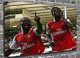 Emmanuel Adebayor Kolo Toure - Arsenal - Sports Football Canvas Art Canvas Print Print Picture Size: (40