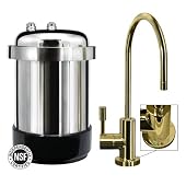Essence AHW-45D Advanced Under-Sink Healthy Water System with Designer Faucet - Polished Brass