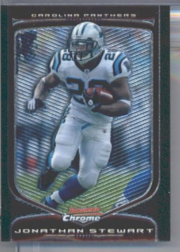 2009 Bowman Chrome Football Card #52 Jonathan Stewart Carolina Panthers Mint Condition - Shipped In Protective Screwdown Display Case!