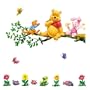 Eozy 1pcs Sticker Mural adh�sif Winnie l'ourson aimable amovible r�utilisable en PVC pour D�coration Maison/Chambre � coucher d'Enfants / Gar�ons / Filles - 23.23*9.06inches