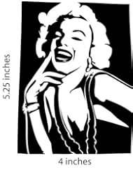 Single Detail Page Misc: Marilyn Monroe Sticker Cut Vinyl Decal - Seven H