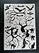 Halloween Window Cling set of Cats, Bats and Trees 8x11.5 Sheet Black