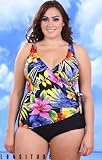 Longitude Ambrosia Plus Size Surplice One Piece Swimsuit - Plus Size Swimsuit Plus Size Swimsuits