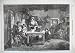 1856 INTERIOR HOME FAMILIES CHILDREN DOG TABLE FOOD ART