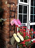 Lingfield Park 3 Pair Wall Mounted Boot Rack Black