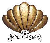 Fan Art Deco Bronze Finish Fire Screen