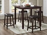 DERICK 5-PK COUNTER HEIGHT TBL SET