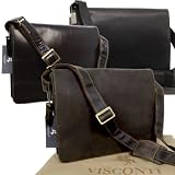 Visconti Leather Messenger Bag A4 Workplace - 18548