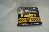 Pittsburgh Steelers Big Logo NFL Bulky Bandz Bracelet 2 pack *NEW*
