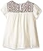 My Michelle Girls' Big Sleeveless Tank Top with Patterend Yoke, Pom Trim and Pattern Down Front