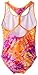 Speedo Big Girls' Rainforest Tie Dye Keyhole One Piece Swimsuit
