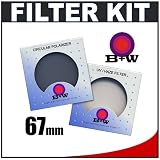 B+W 67mm TWO Glass Filters Kit with B+W UV and Circular Polarizer Filter for Canon, Nikon, Olympus & Pentax Lenses with 67mm Filter Size