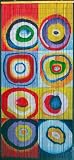 Squares & Rings - Kandinsky Beaded Curtain 125 Strands (+hanging hardware)