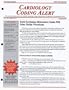 Cardiology Coding Alert