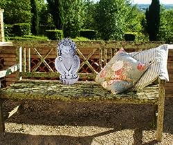 meditation cat statue relaxing sculpture temple style