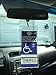 SecurePro Products Handicap/Disabled Placard Protective Premium Quality Plastic Holder with a Stainless Steel Attachment Hook for Rear View Mirror; Made in The USA