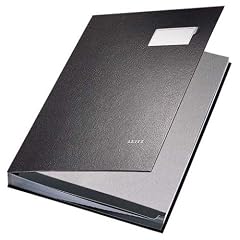 Leitz Unterschriftenmappe 5700-95 20F�cher PP sw