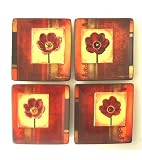Mediterranean Floral Mini-plate Set By Manual Woodworkers & Weavers
