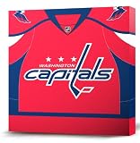 NHL Washington Capitals Dark Jersey Canvas Print (12 x 12)
