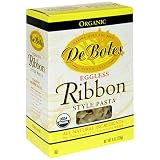 De Boles Pasta Organic Eggless Ribbon Style Pasta, 8-Ounce Boxes (Pack of 12)