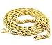 L & L Nation Mens 24K Yellow Gold Filled L & L Nation Necklace 5mm