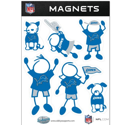 NFL Detroit Lions Family Magnet Set