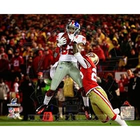  Mario Manningham - Touchdown Catch at the 2012 NFC Championship Game - NFL 8x10 Photo (New York Giants)