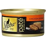 SHEBA Premium Pate in Natural Juices Chicken Entr&eacute;e Wet Food for Cats, 3 Ounce (Pack of 24)