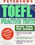 Peterson's Toefl Practice Tests (Peterson's TOEFL CBT Practice Tests (W/Cassettes))